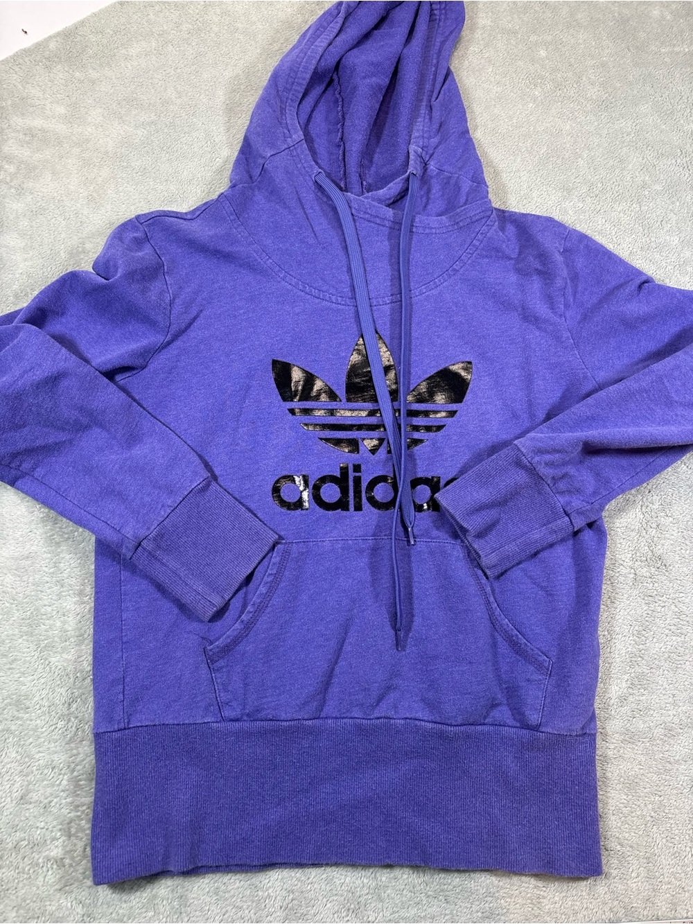 Purple adidas hoodie size large